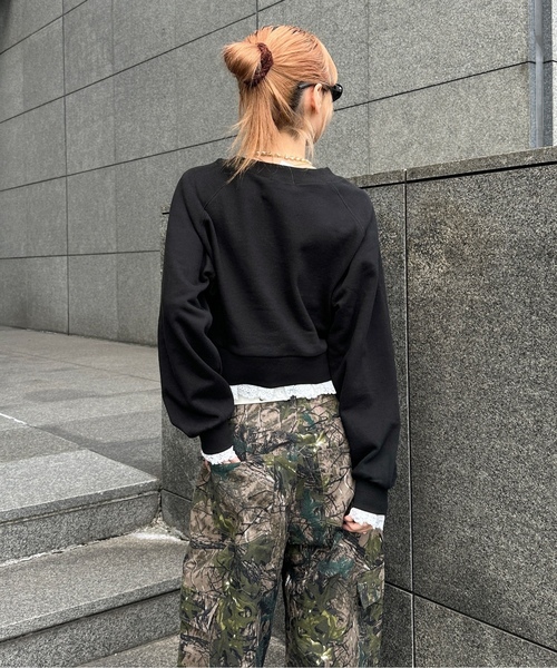 「sedacle girl」 スウェットカットソー FREE ブラック レディース_画像6