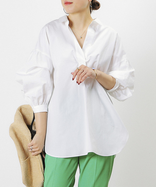 「Liesse」 長袖シャツ FREE ブルー レディース_画像2