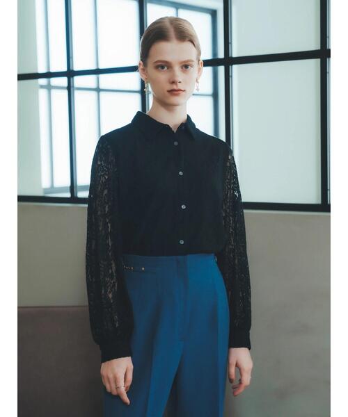 「YECCA VECCA」 長袖シャツ FREE ブラック レディース_画像5