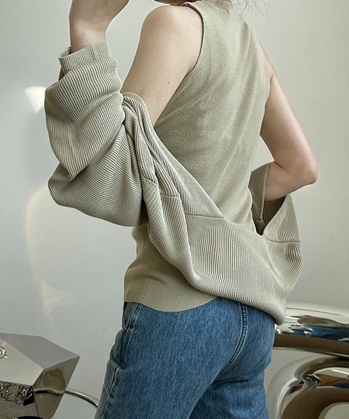 「chuclla」 ニットアンサンブル FREE ブラック レディース_画像4