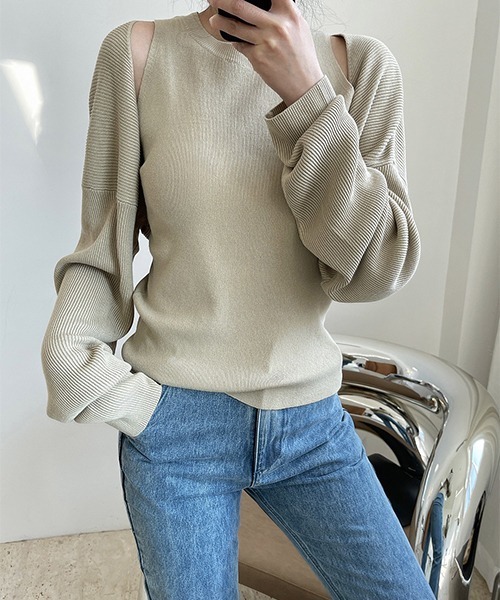 「chuclla」 ニットアンサンブル FREE ブラック レディース_画像7