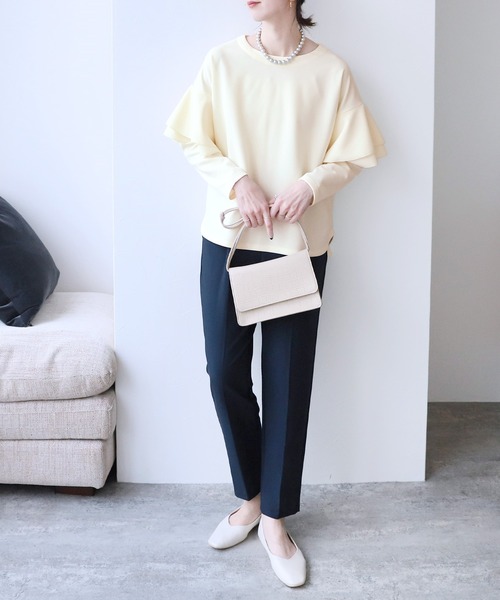 「reca」 長袖カットソー FREE アイボリー レディース_画像6