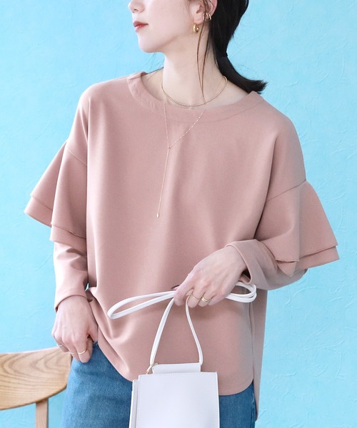 「reca」 長袖カットソー FREE アイボリー レディース_画像7