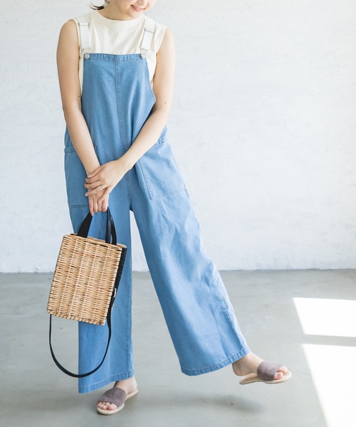 「pairmanon」 オーバーオール FREE グレイッシュベージュ レディース_画像3