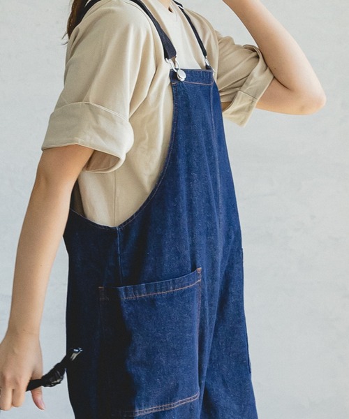 「pairmanon」 オーバーオール FREE グレイッシュベージュ レディース_画像6