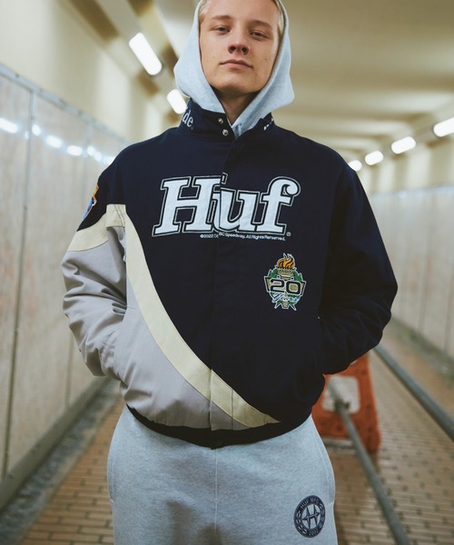 「HUF」 スウェットパンツ MEDIUM ブラック メンズの画像
