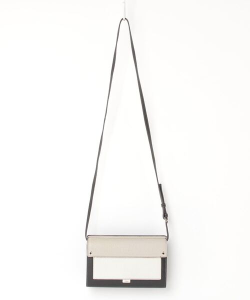 「FURLA」 ショルダーバッグ ONE SIZE ブラック×ホワイト レディース