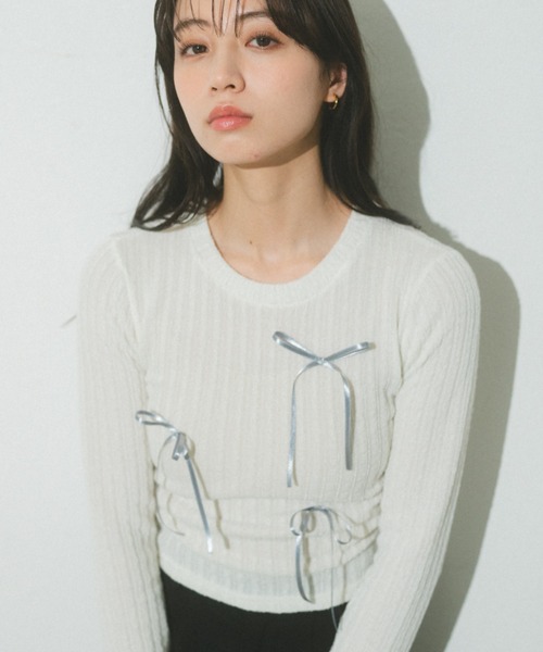 「Auntie Rosa」 長袖カットソー FREE グレー レディース_画像5