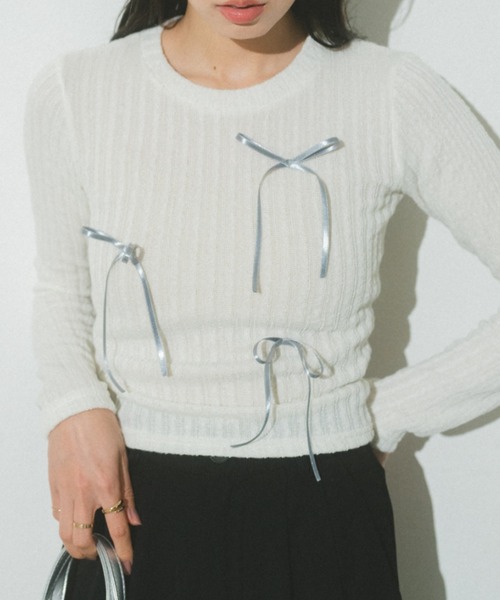 「Auntie Rosa」 長袖カットソー FREE グレー レディース_画像7