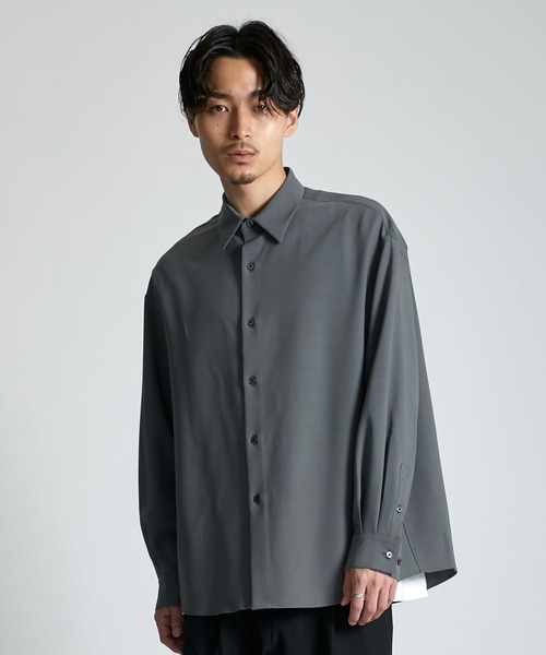 「CITY」 長袖シャツ 1 グレー メンズの画像
