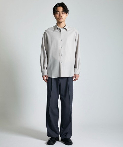 「CITY」 長袖シャツ 1 グレー メンズの画像