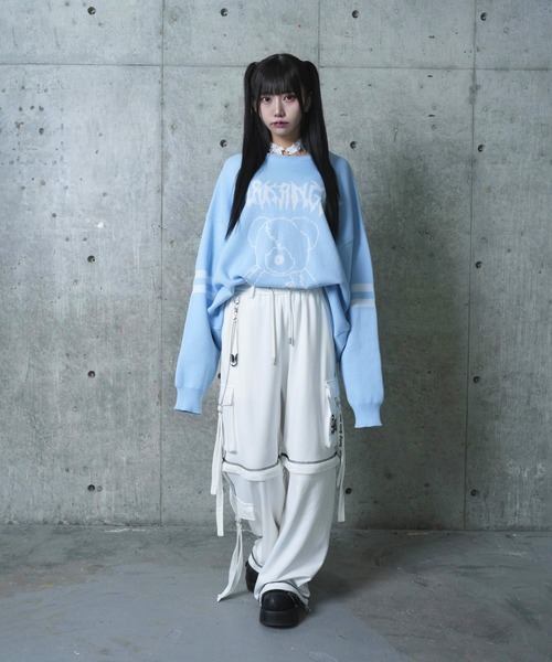 Amilige（アミリージュ） スウェットパンツ ジャージ 裏毛2wayロゴ