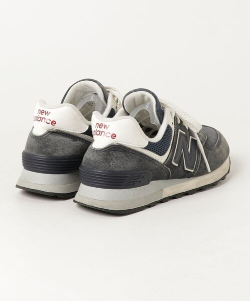「New Balance」 ローカットスニーカー 23cm ネイビー レディース_画像2