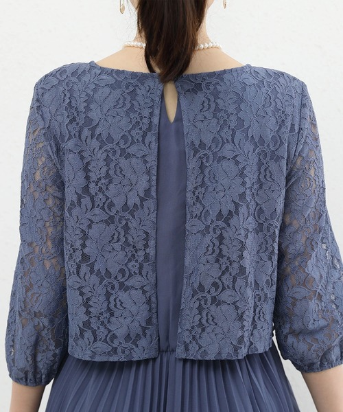 「Cinderella」 7分袖ワンピース MEDIUM ブルー レディース_画像5