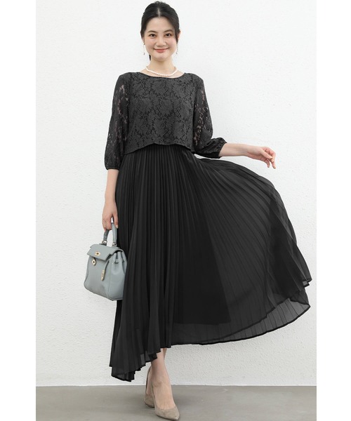 「Cinderella」 7分袖ワンピース MEDIUM ブルー レディース_画像9