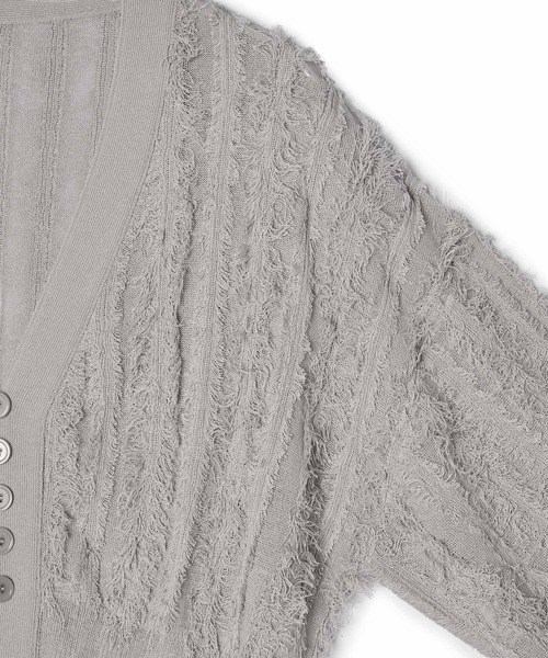 「ADAM ET ROPE'」 ニットカーディガン FREE サックスブルー レディースの画像