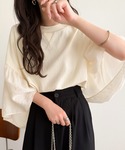 tシャツ 袖の切り替えで軽やかに映える♪楊柳シ...の詳細画像5