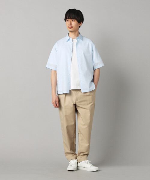 COMME CA MEN（コムサメン） チノパン タックテーパード チノパンツ