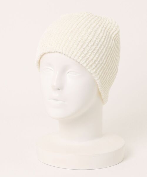 ニット帽 ニットキャップ an meets zakka チェーンリブ編みコットン