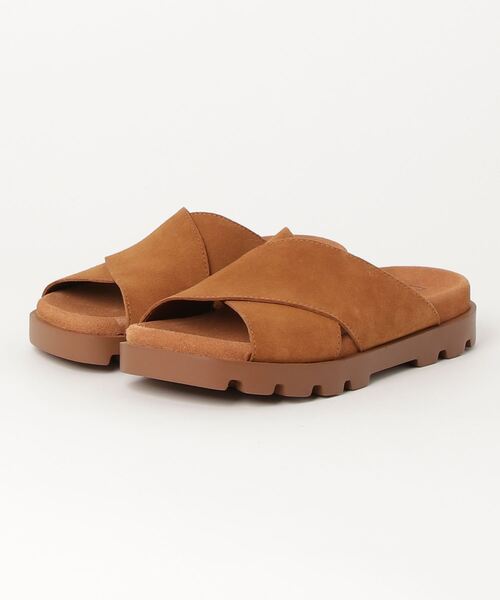 「CAMPER」 フラットサンダル 24.0cm キャメル レディース_画像5