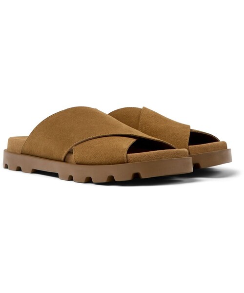「CAMPER」 フラットサンダル 24.0cm キャメル レディース_画像8