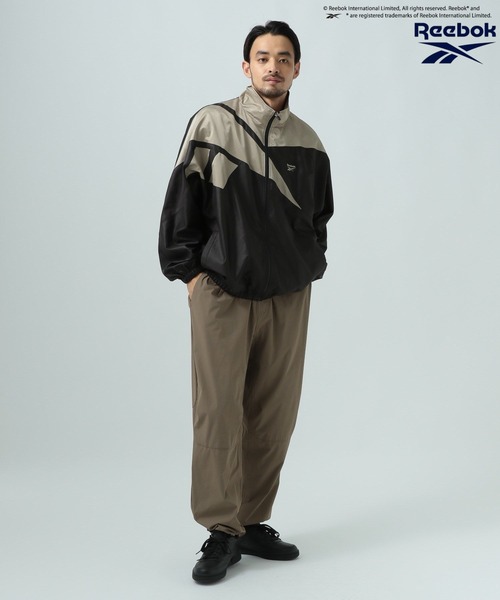 Reebok（リーボック） ナイロンブルゾン MEDIUM ホワイト×ブルー