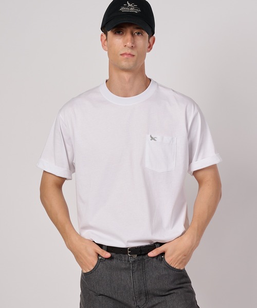 Eddie Bauer（エディーバウアー） tシャツ ワンポイント刺しゅう
