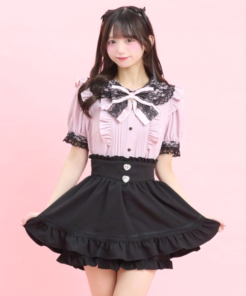 Secret Honey（シークレットハニー） ブラウス シャツ 夏 半袖 レース