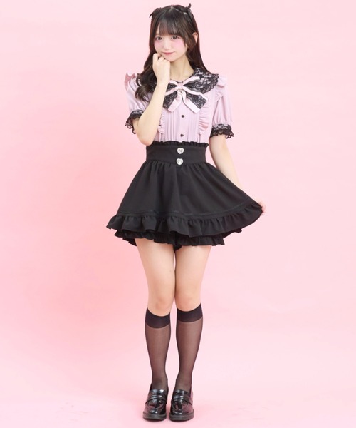 Secret Honey（シークレットハニー） ブラウス シャツ 夏 半袖 レース