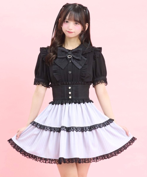 Secret Honey（シークレットハニー） ブラウス シャツ 夏 半袖 レース