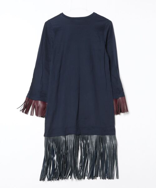 TOGA PULLA トーガプルラ　ブルー　レース　ワンピース TOGA PULLA（トーガ プルラ） 長袖ワンピース 36 ネイビー レディース