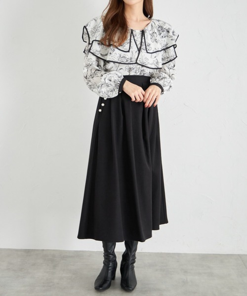 「tocco closet」 長袖ブラウス M ブラック レディース_画像2