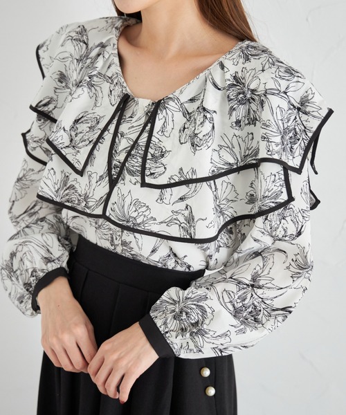 「tocco closet」 長袖ブラウス M ブラック レディース_画像6