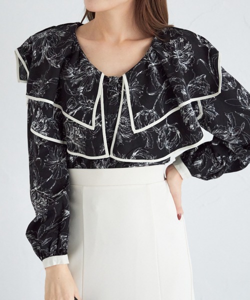 「tocco closet」 長袖ブラウス M ブラック レディース_画像9