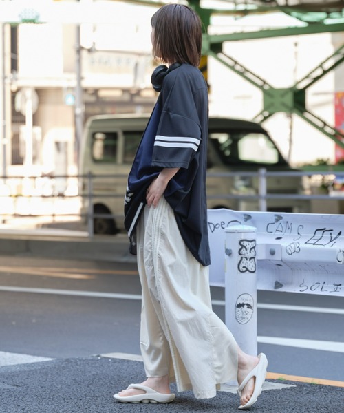 「etsinta」 半袖Tシャツ ONE SIZE レッド レディース_画像9