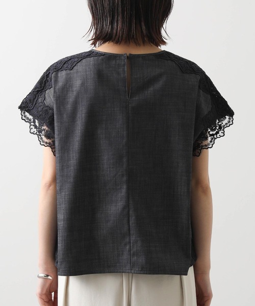 「Gready Brilliant」 半袖ブラウス 38 インディゴブルー レディース_画像4