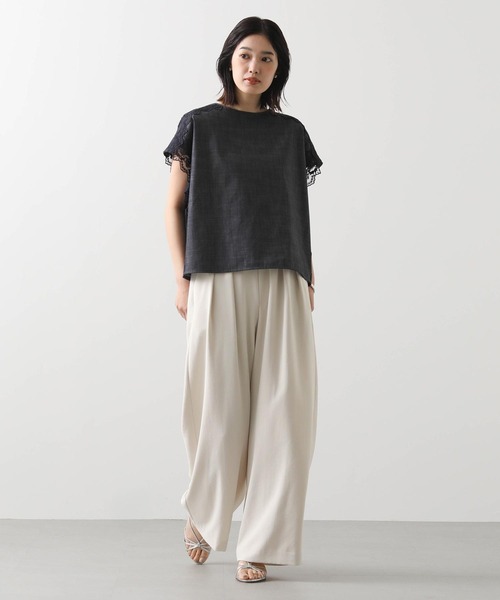 「Gready Brilliant」 半袖ブラウス 38 インディゴブルー レディース_画像9