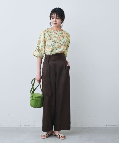 mensha!（メンシャ） ブラウス シャツ ヴィンテージライクな 花柄