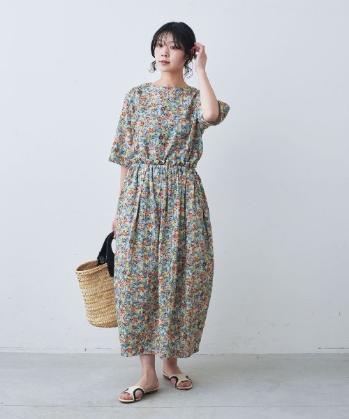 mensha!（メンシャ） ブラウス シャツ ヴィンテージライクな 花柄