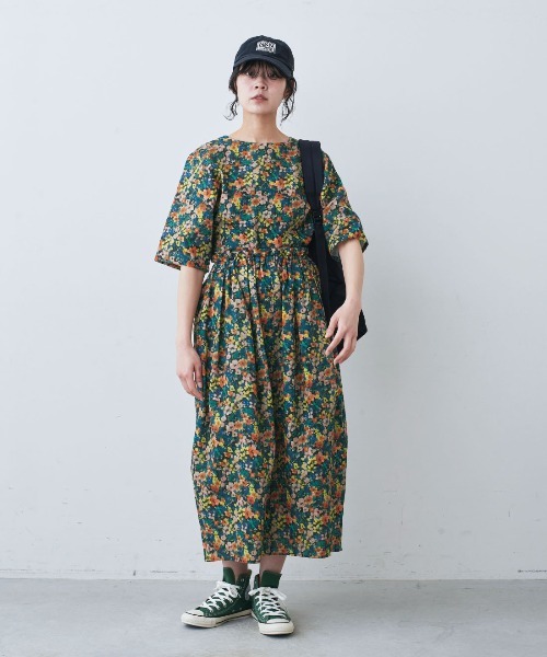 mensha!（メンシャ） ブラウス シャツ ヴィンテージライクな 花柄