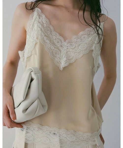 anuke（アンヌーク） キャミソール Satin Lace Camisole 62610425 
