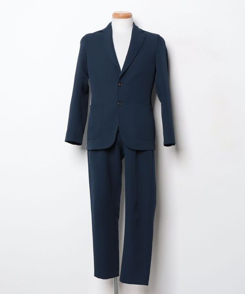 美品 T-JACKET ティージャケット ニットテーラードジャケット ネイビー T-JACKET（ティージャケット） セットアップ S ネイビー メンズ