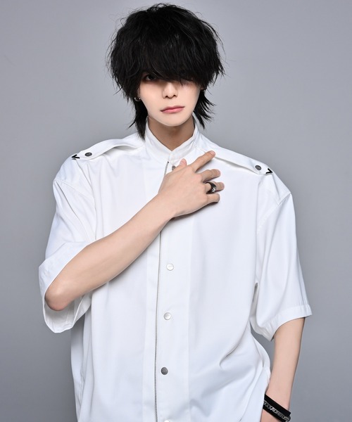 「ADRER」 半袖シャツ SMALL ブラック メンズ_画像5