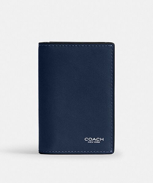 COACH コーチ　アタッチメント カード ケース　ミッドナイトネイビー COACH（コーチ） カードケース バイフォールド カード ケース