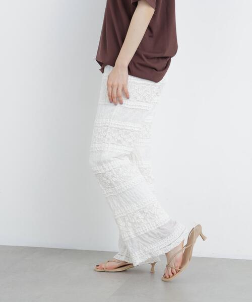 Naptime レースパンツ オフホワイト N.Natural Beauty Basic（エヌ ナチュラルビューティーベーシック