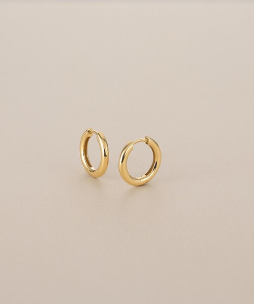 COCOSHNIK（ココシュニック） ピアス K10丸線 中折れピアス レディース