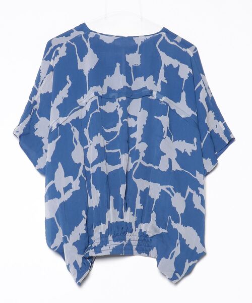 「DIANE von FURSTENBERG」 半袖ブラウス S ブルー レディース_画像2