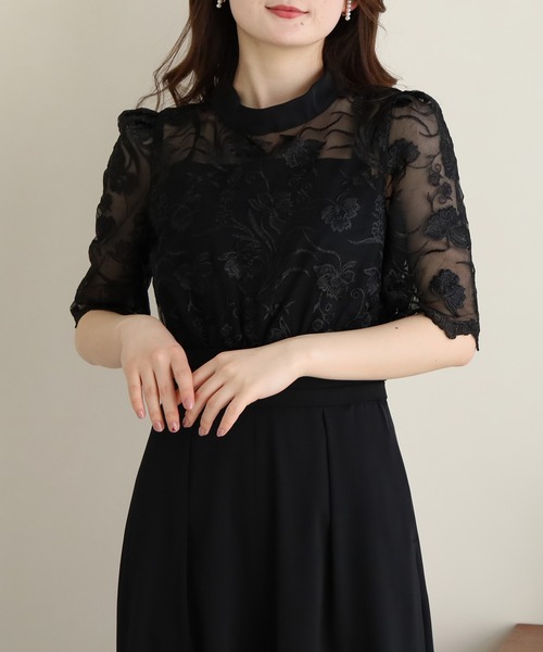 「TRUDEA」 オールインワン MEDIUM チャコールグレー レディース_画像2