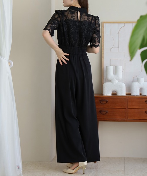 「TRUDEA」 オールインワン MEDIUM チャコールグレー レディース_画像6