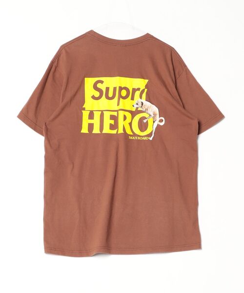 Supreme（シュプリーム） Dog Tee「ANTIHEROコラボ」 L ブラウン